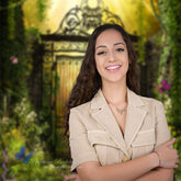 Aperturee - Spring Secret Iron Garden Gateway Photo Backdrop